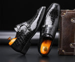 Men's Crocodile Grain Leather Shoes