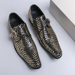 Gold Loafer Shoes for Men