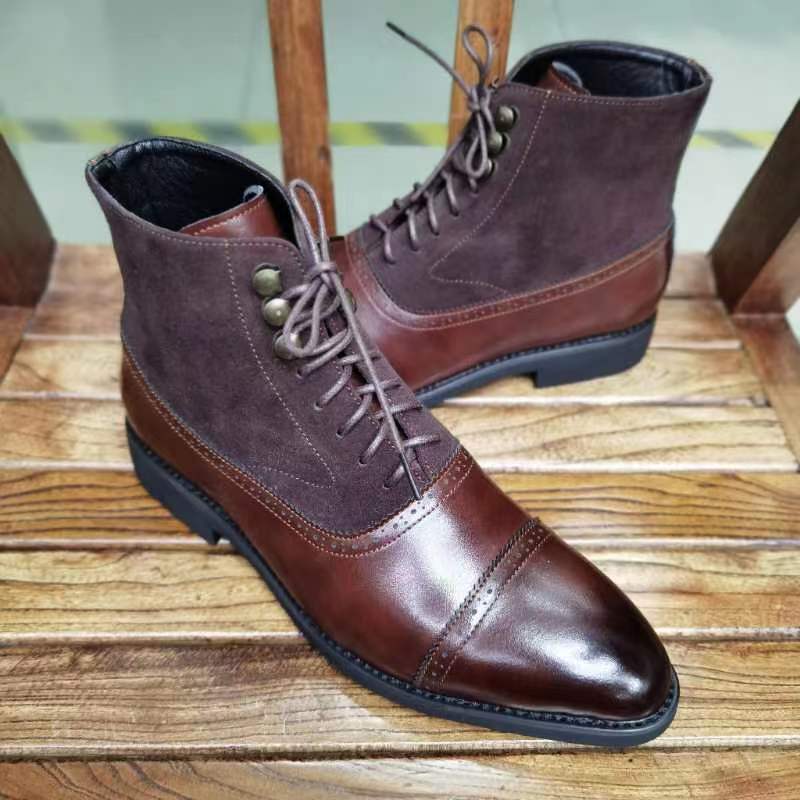 Men's Short Brown Boots