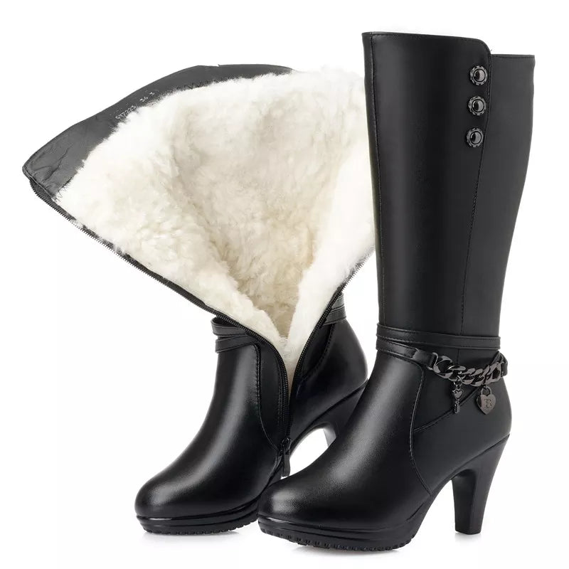 High-heel winter shoes  boots For Woman