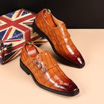 Men's Business Leather Shoes (Square Toe)